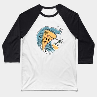 Surfing With Pizza Baseball T-Shirt